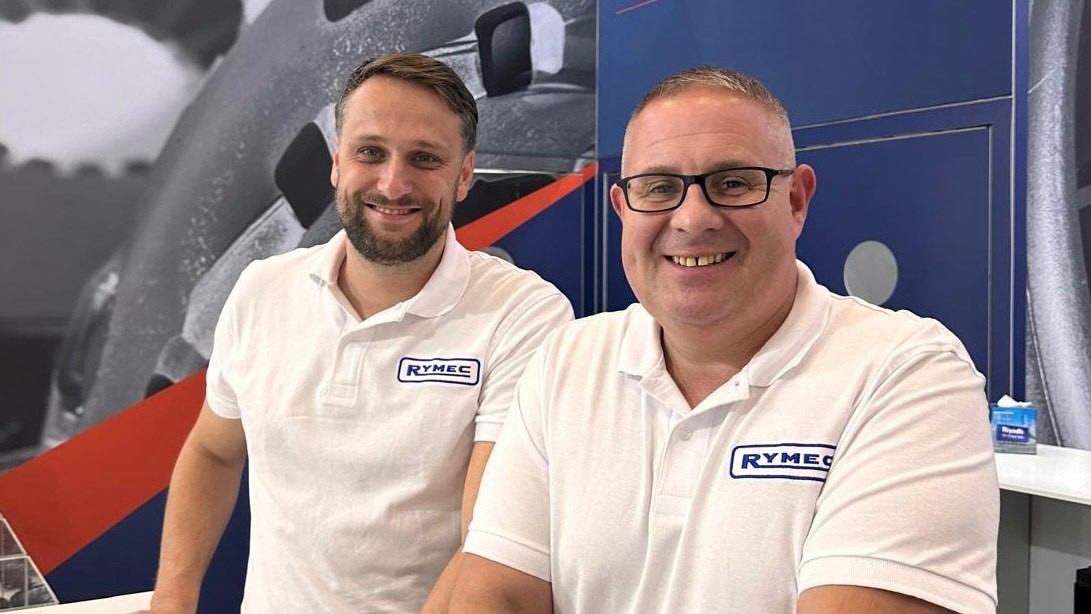 Jason Houghton, Key Account & Pricing Analyst, and Dave Randle, Sales Director, at Automechanika Frankfurt 2024.