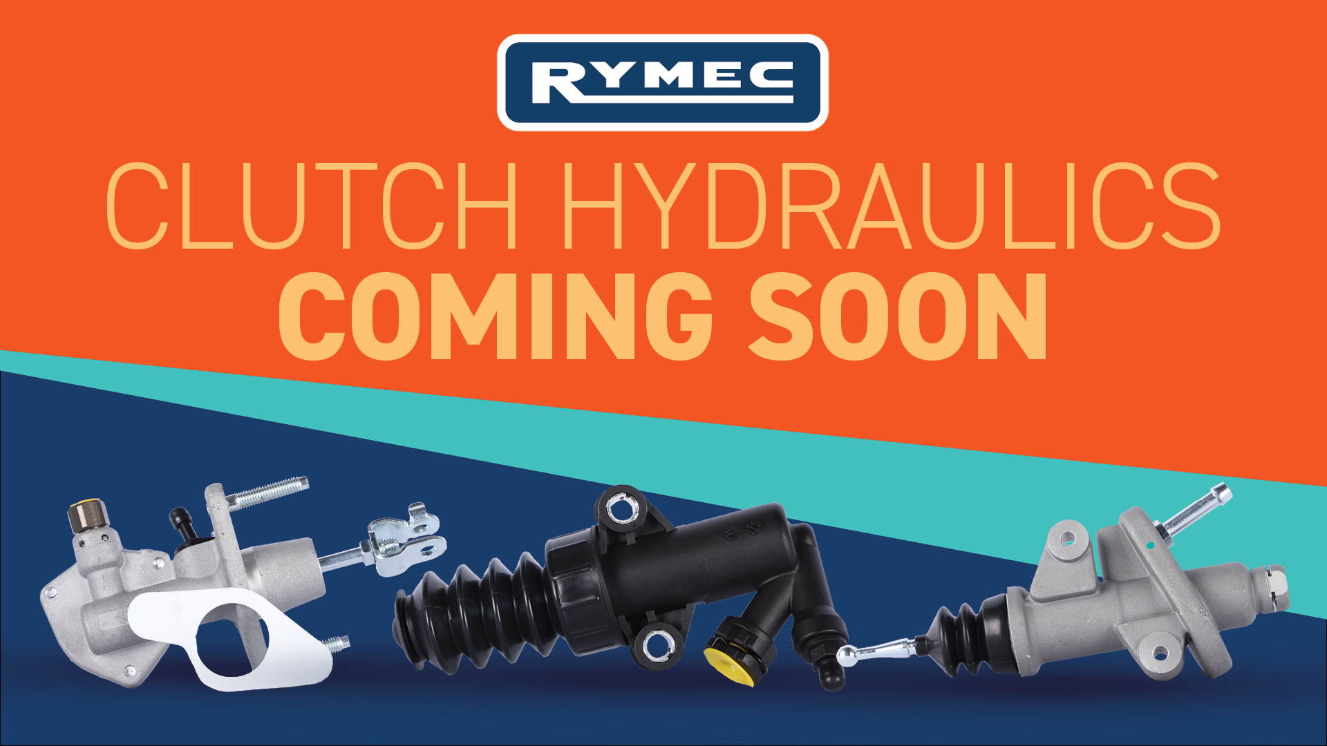 Clutch Hydraulics: Coming Soon. Three Clutch Master and Slave Cylinders pictured.